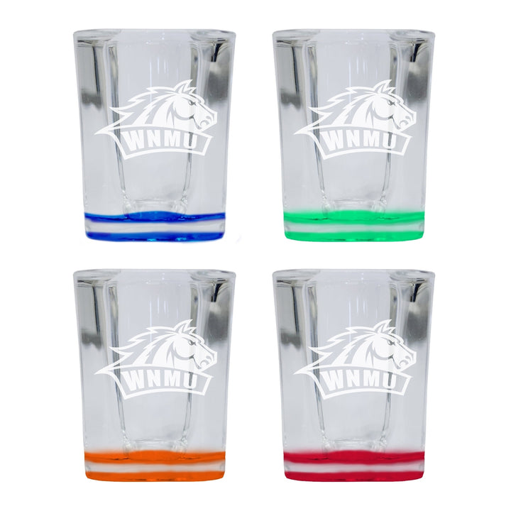 Western Mexico University 2 Ounce Engraved Shot Glass Square Officially Licensed Collegiate Product Image 4