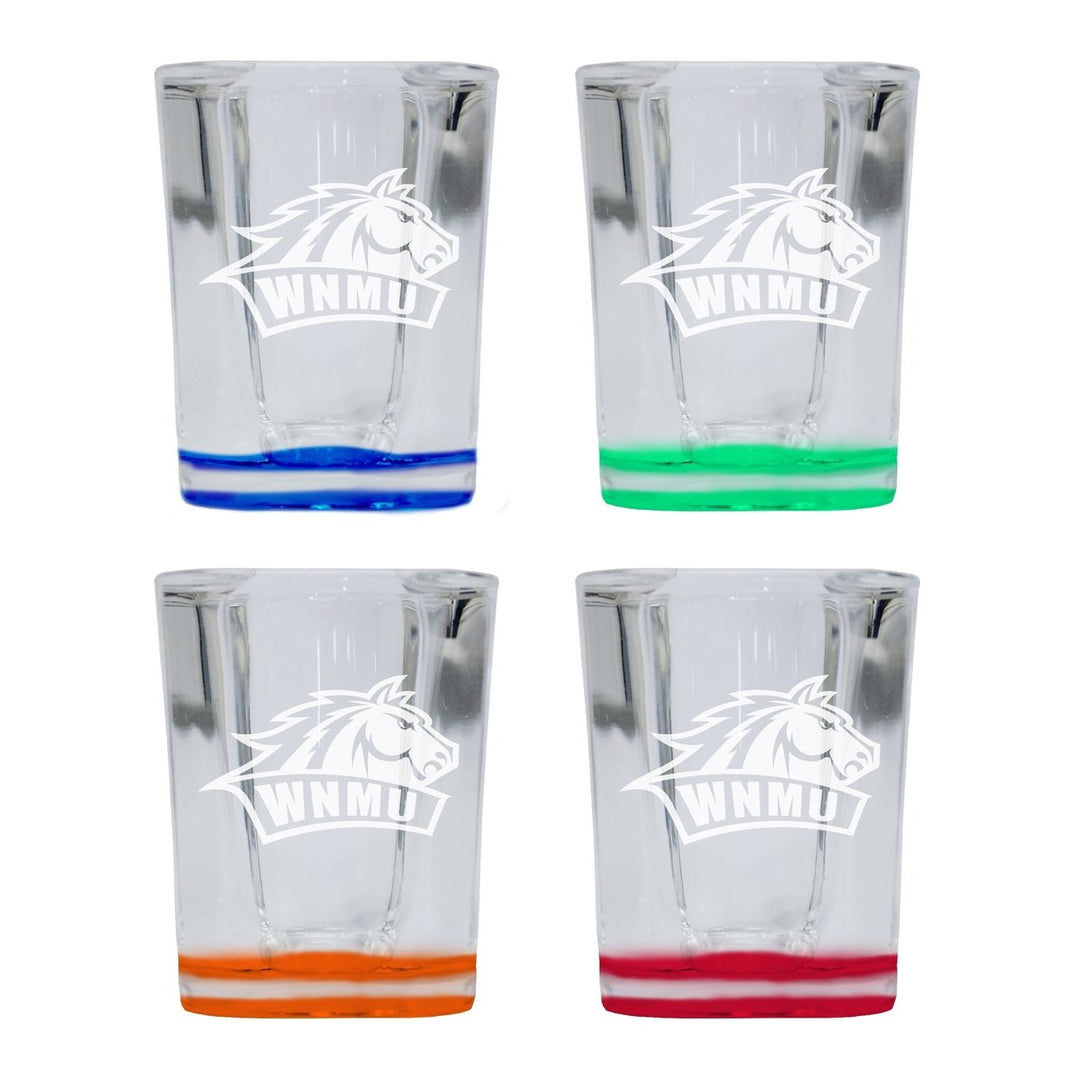 Western Mexico University 2 Ounce Engraved Shot Glass Square Officially Licensed Collegiate Product Image 1