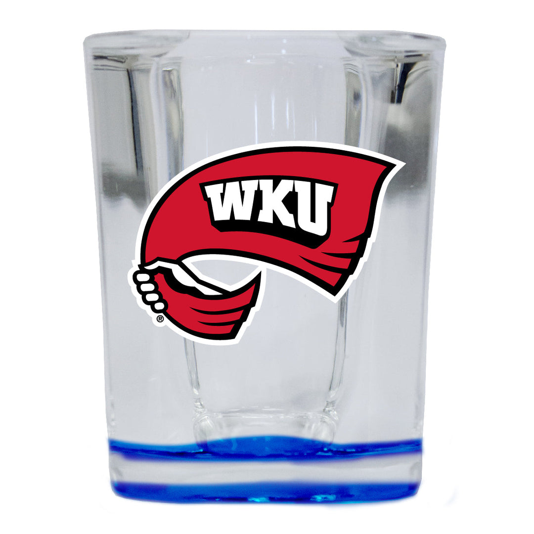 Western Kentucky Hilltoppers 2 Ounce Shot Glass Square Officially Licensed Collegiate Product Image 4