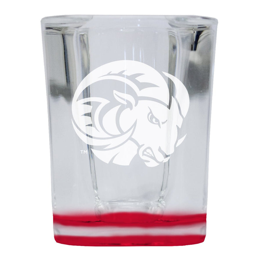 Winston-Salem State 2 Ounce Engraved Shot Glass Square Officially Licensed Collegiate Product Image 1