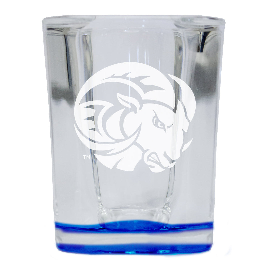 Winston-Salem State 2 Ounce Engraved Shot Glass Square Officially Licensed Collegiate Product Image 4