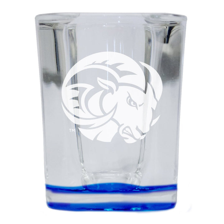 Winston-Salem State 2 Ounce Engraved Shot Glass Square Officially Licensed Collegiate Product Image 1