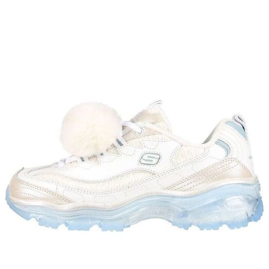 Skechers Womens DLites Crystal - Let it Snow White/Light Blue - 149258-WLB WHITE/LIGHT BLUE Image 4