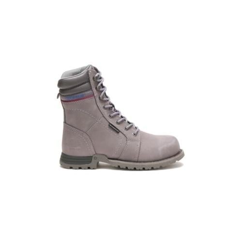 CATERPILLAR WORK Womens Echo Waterproof Steel Toe Work Boot Frost Grey - P90565 FROST GREY Image 1