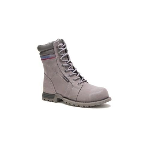 CATERPILLAR WORK Womens Echo Waterproof Steel Toe Work Boot Frost Grey - P90565 FROST GREY Image 2