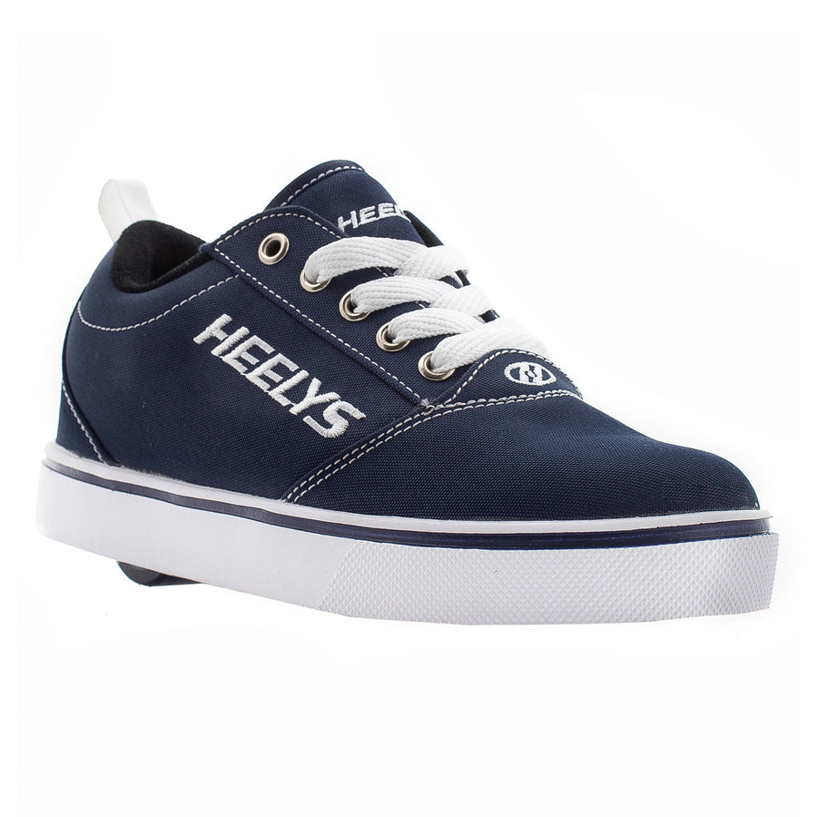 HEELYS Kids Pro 20 Wheeled Shoe Navy Canvas Lace Closure Size 3 HE100758H Image 1