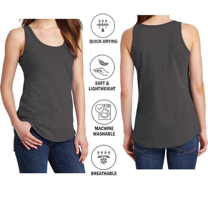 Womens Lightweight Crew Neck Solid Tank Tops 3-Piece Set Ultra-Soft Summer Fitness Image 7