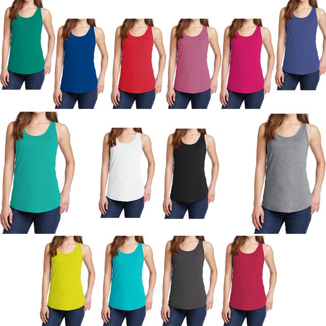 6-Piece Womens Lightweight Crew Neck Tank Tops Ultra-Soft Summer Gym Wear Image 4