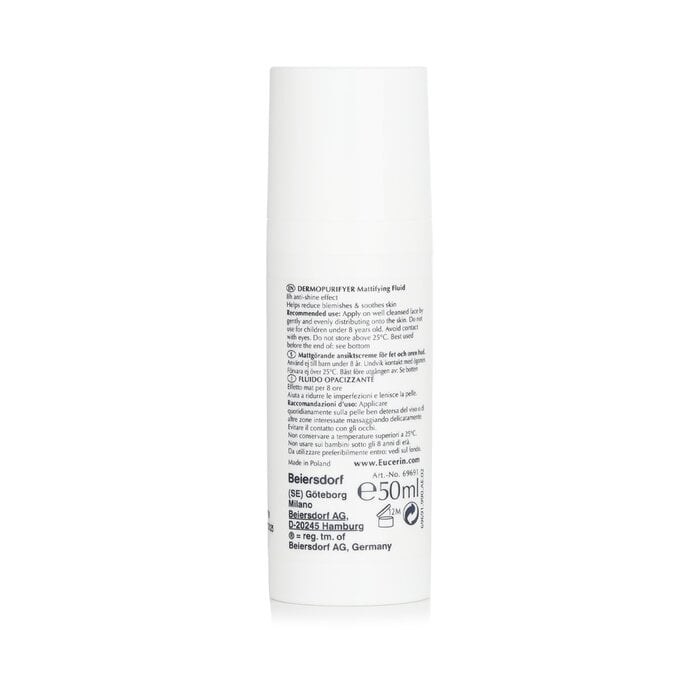 Eucerin - DermoPurifyer Oil Control Mattifying Fluid(50ml) Image 3