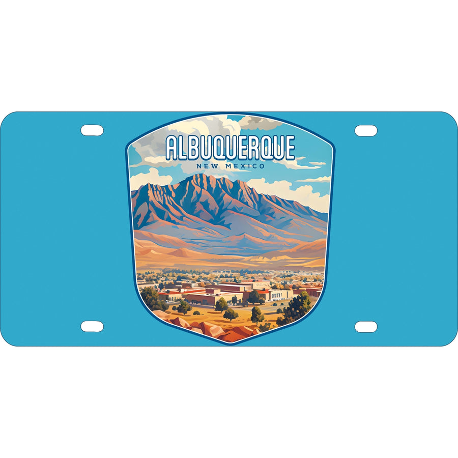 Alburqueque Mexico Design A Souvenir Metal License Plate Image 1