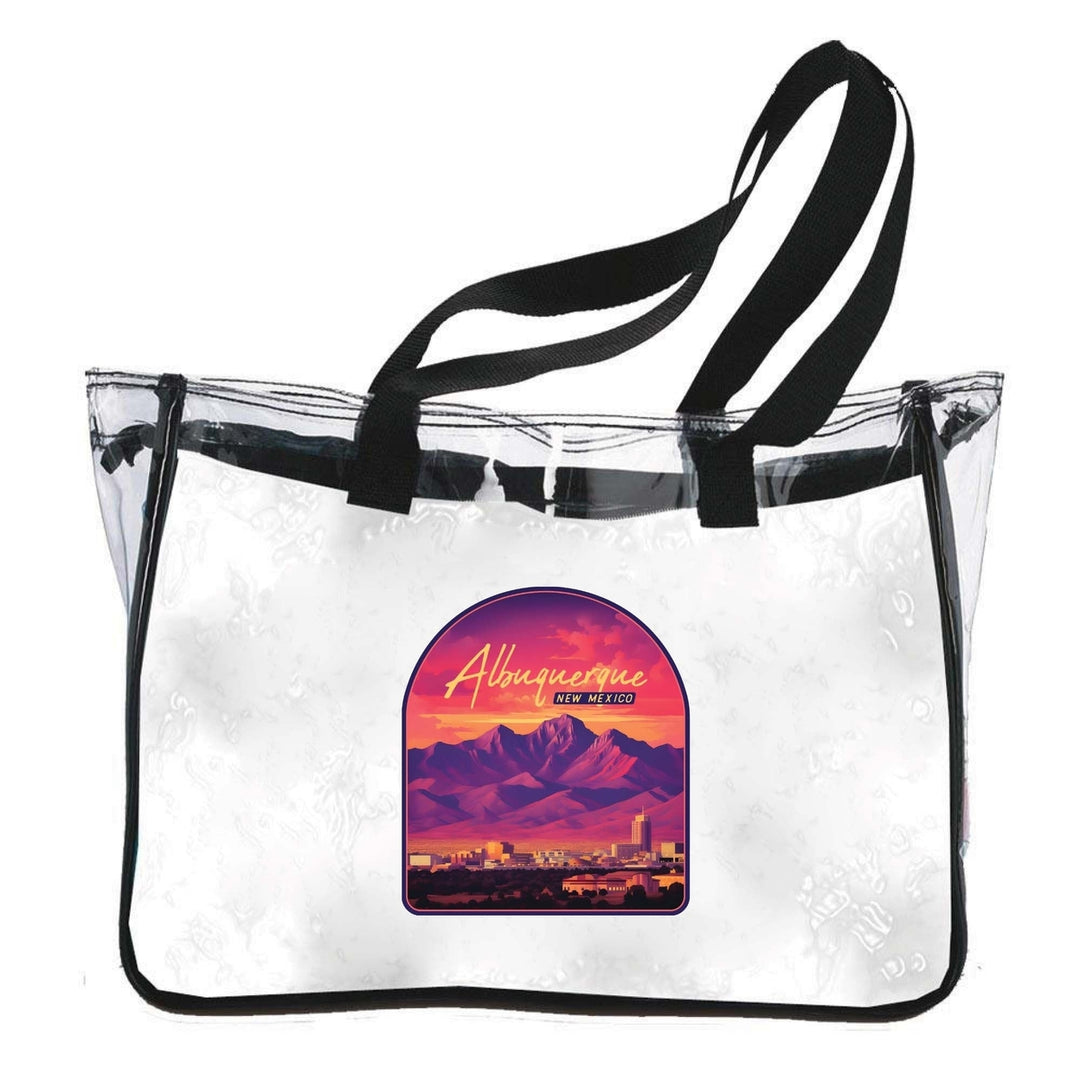 Alburqueque Mexico Design B Souvenir Clear Tote Bag Image 1