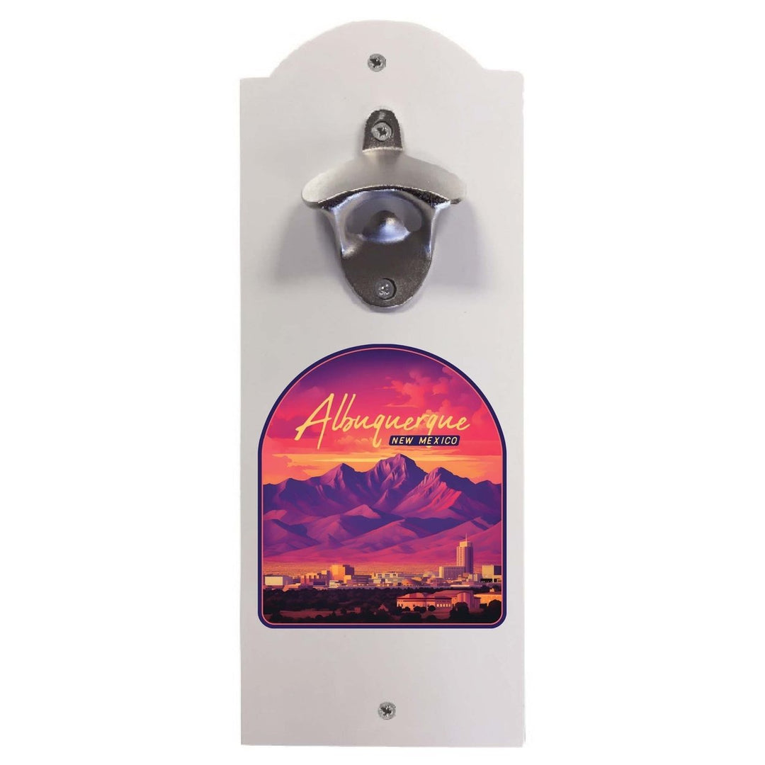 Alburqueque Mexico Design B Souvenir Wall mounted bottle opener Image 1