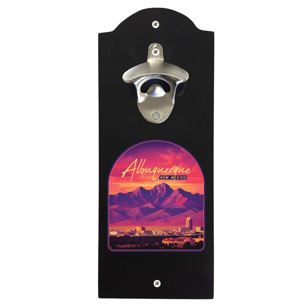 Alburqueque Mexico Design B Souvenir Wall mounted bottle opener Image 2