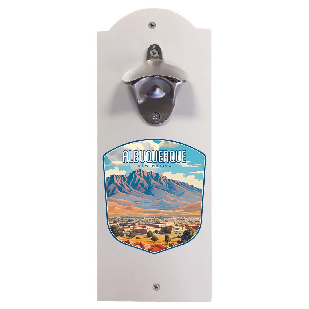 Alburqueque Mexico Design A Souvenir Wall mounted bottle opener Image 2