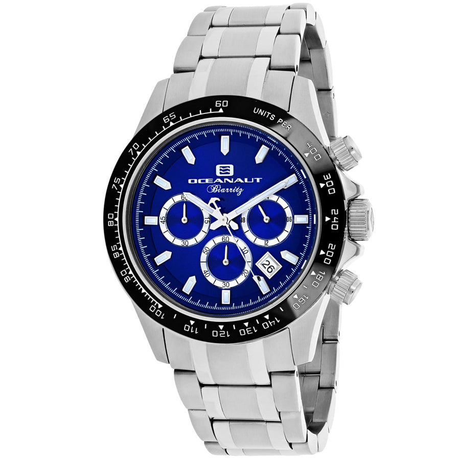 Oceanaut Biarritz Blue Dial Watch OC6113 Stainless Steel Quartz Water Resistant Image 1