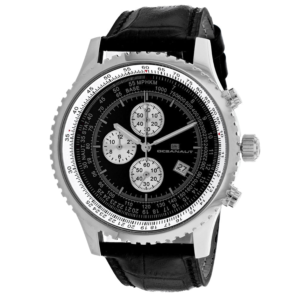 Oceanaut Mens Black Dial Watch - OC0311 Image 1