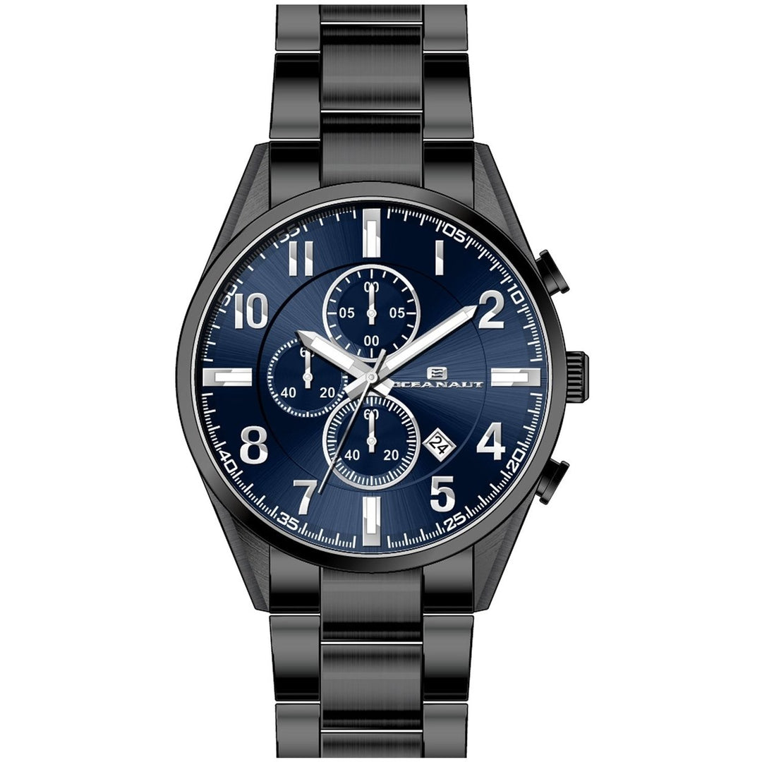 Oceanaut Mens Escapade Blue Dial Quartz Watch OC5859 Stainless Steel 10 ATM Image 1