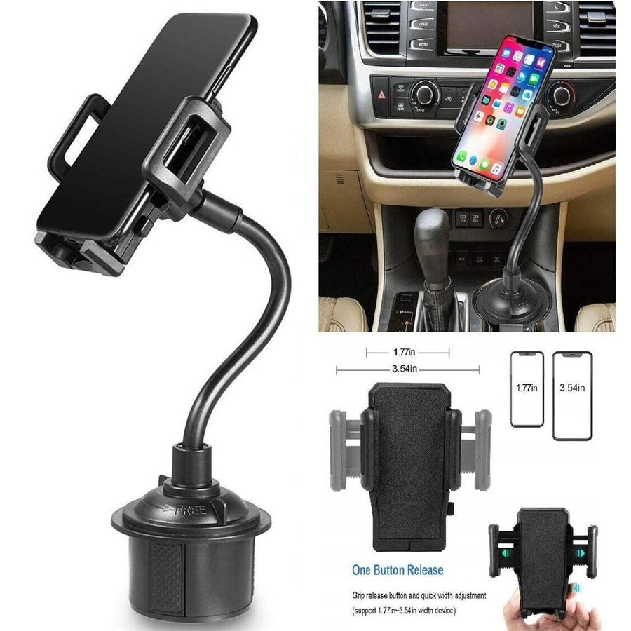 For iPhone 13 Pro Max / 13 Pro / 13 / 12 Pro Max / 12 Car Cup Holder Phone Mount Image 1