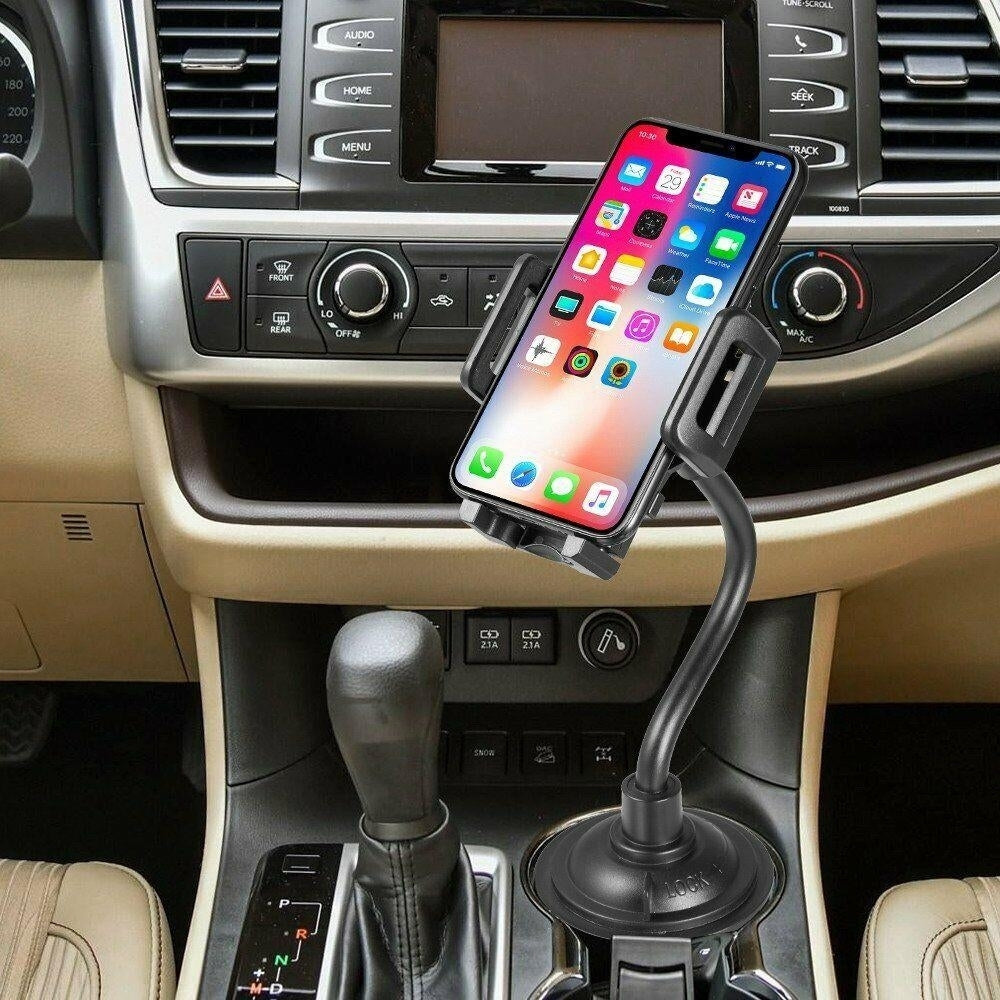 For iPhone 13 Pro Max / 13 Pro / 13 / 12 Pro Max / 12 Car Cup Holder Phone Mount Image 3