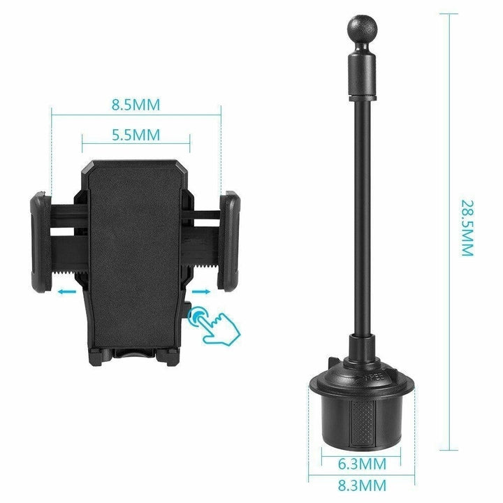 For iPhone 13 Pro Max / 13 Pro / 13 / 12 Pro Max / 12 Car Cup Holder Phone Mount Image 4