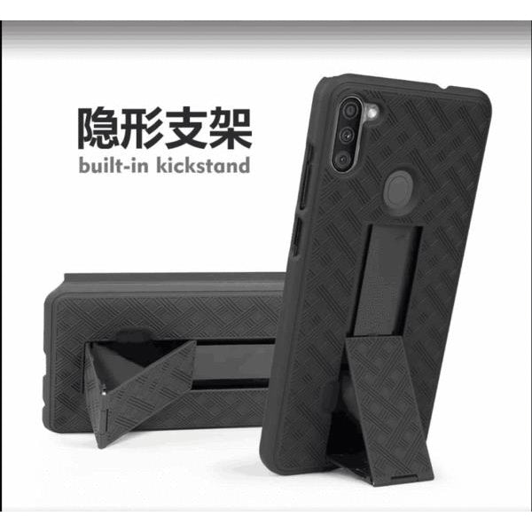 For Samsung Galaxy A11 Case Slim Rugged Holster Phone Belt Clip Cover Kickstand Image 2