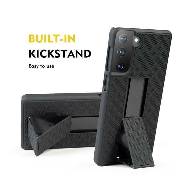 For Samsung Galaxy S21+ Plus Case Slim Rugged Holster Clip Kickstand Cover Image 4