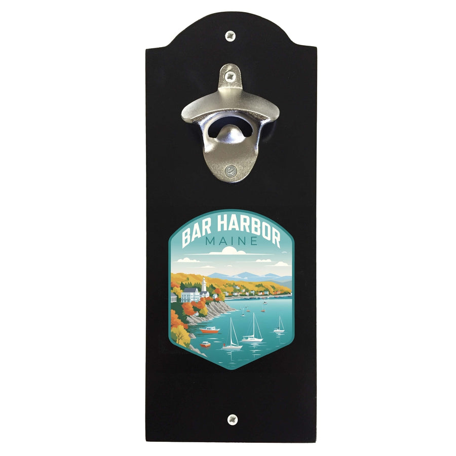 Bar Harbor Maine Design A Souvenir Wall mounted bottle opener Image 1