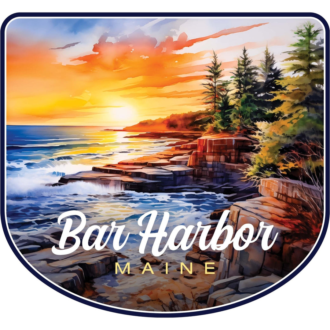 Bar Harbor Maine Design B Souvenir Vinyl Decal Sticker Image 1