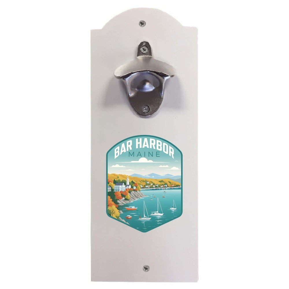 Bar Harbor Maine Design A Souvenir Wall mounted bottle opener Image 2