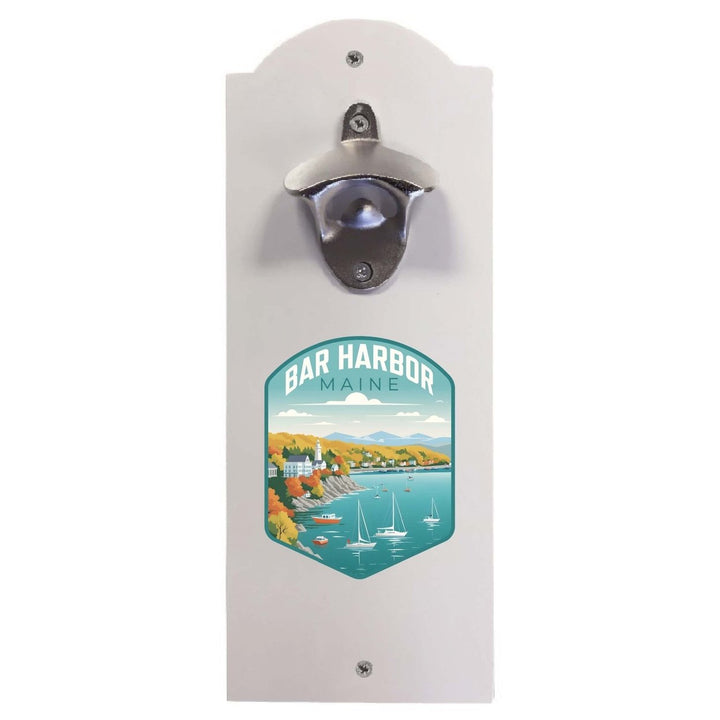 Bar Harbor Maine Design A Souvenir Wall mounted bottle opener Image 1