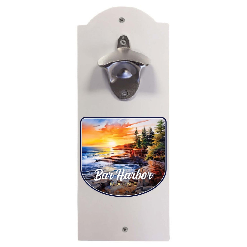 Bar Harbor Maine Design B Souvenir Wall mounted bottle opener Image 2