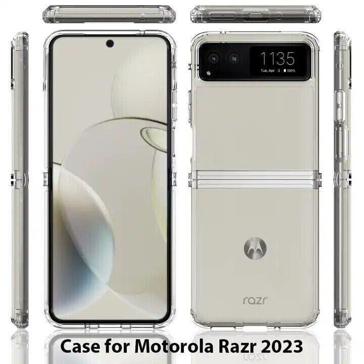 Motorola Razr 2023 CaseSlim Clear Protective Shock Resistant Image 1