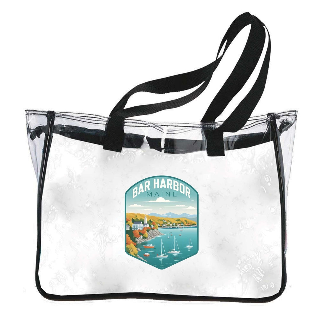 Bar Harbor Maine Design A Souvenir Clear Tote Bag Image 1