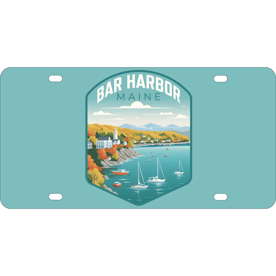 Bar Harbor Maine Design A Souvenir Metal License Plate Image 1