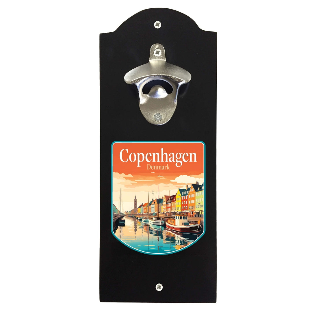 Copenhagen Denmark Design A Souvenir Wall mounted bottle opener Image 1