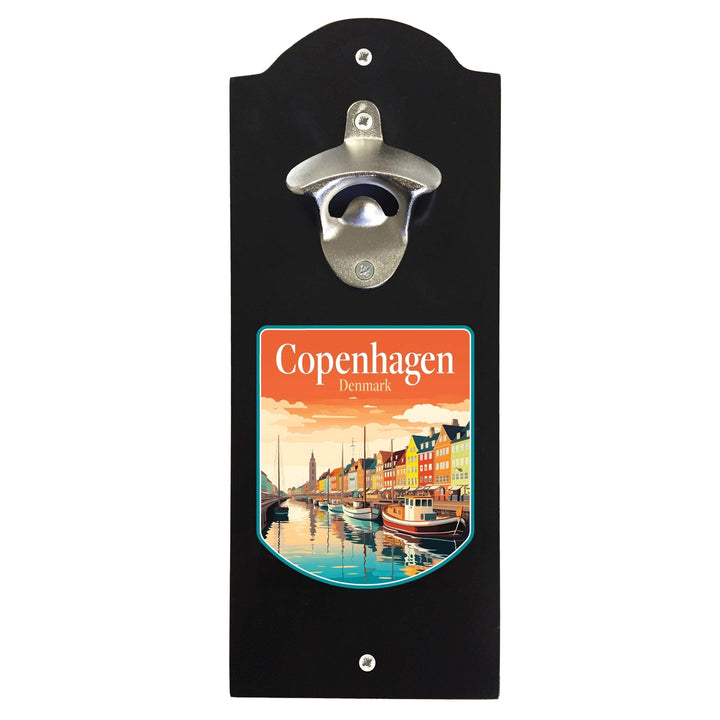 Copenhagen Denmark Design A Souvenir Wall mounted bottle opener Image 1