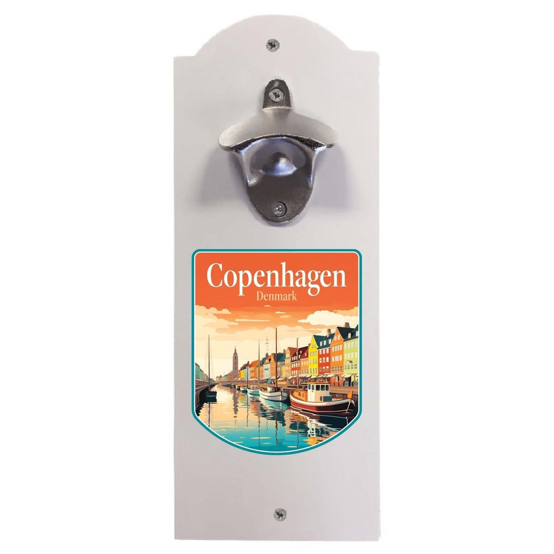 Copenhagen Denmark Design A Souvenir Wall mounted bottle opener Image 1