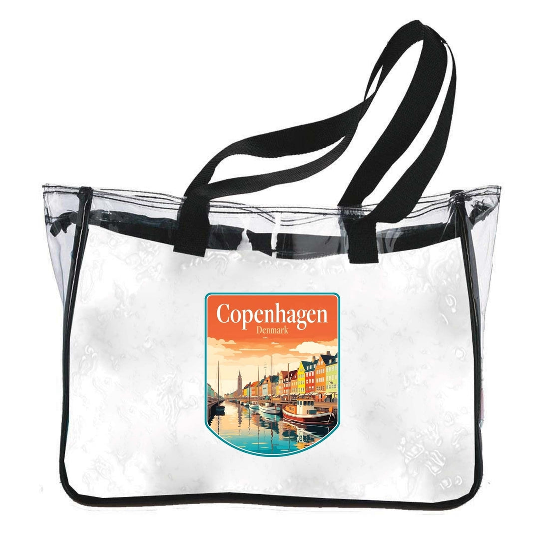 Copenhagen Denmark Design A Souvenir Clear Tote Bag Image 1