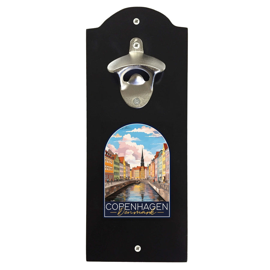 Copenhagen Denmark Design B Souvenir Wall mounted bottle opener Image 1