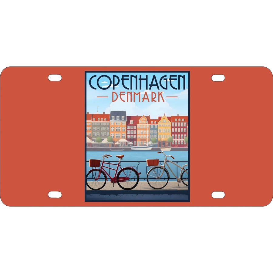 Copenhagen Denmark Design C Souvenir Metal License Plate Image 1