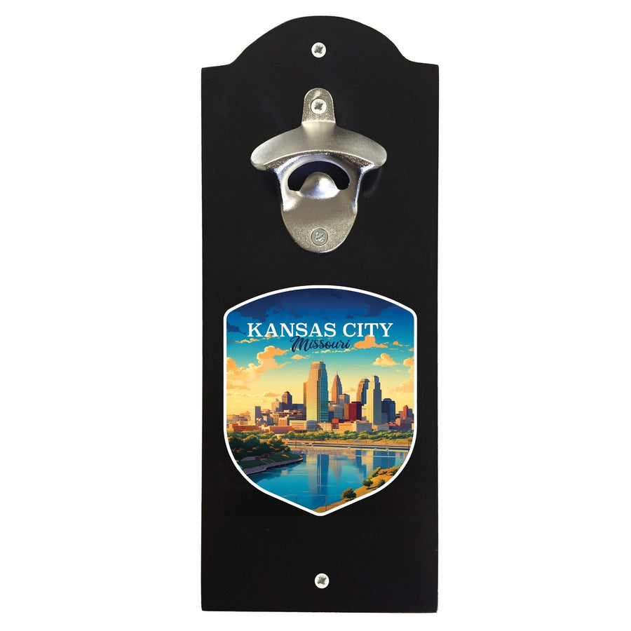 Kansas City Missouri Design A Souvenir Wall mounted bottle opener Image 1