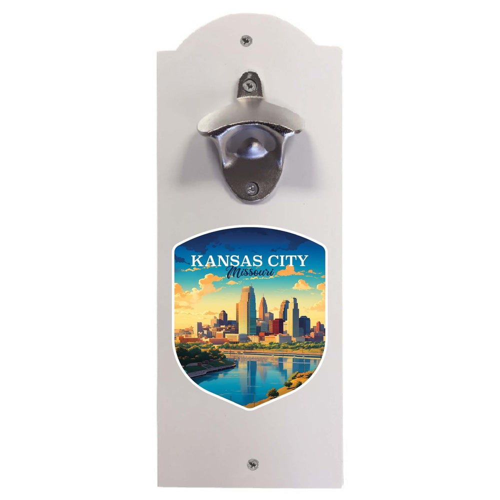 Kansas City Missouri Design A Souvenir Wall mounted bottle opener Image 2