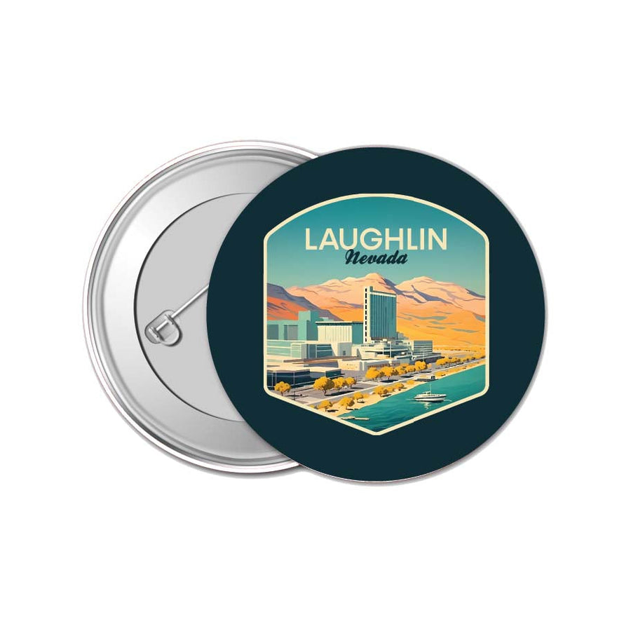 Laughlin Nevada Design A Souvenir Small 1-Inch Button Pin 4 Pack Image 1