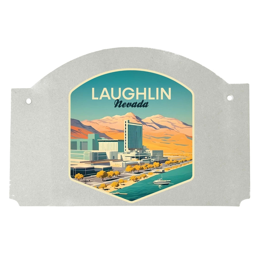 Laughlin Nevada Design A Souvenir Wood sign flat with string Image 1