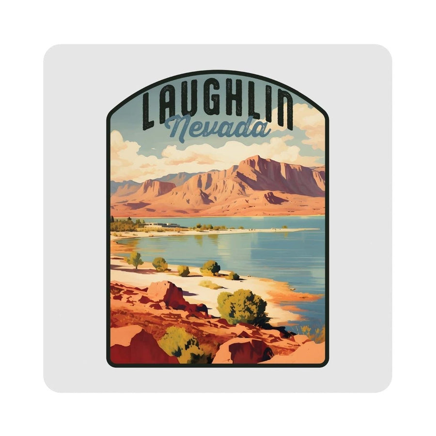 Laughlin Nevada Design B Souvenir 4x4-Inch Coaster Acrylic 4 Pack Image 1