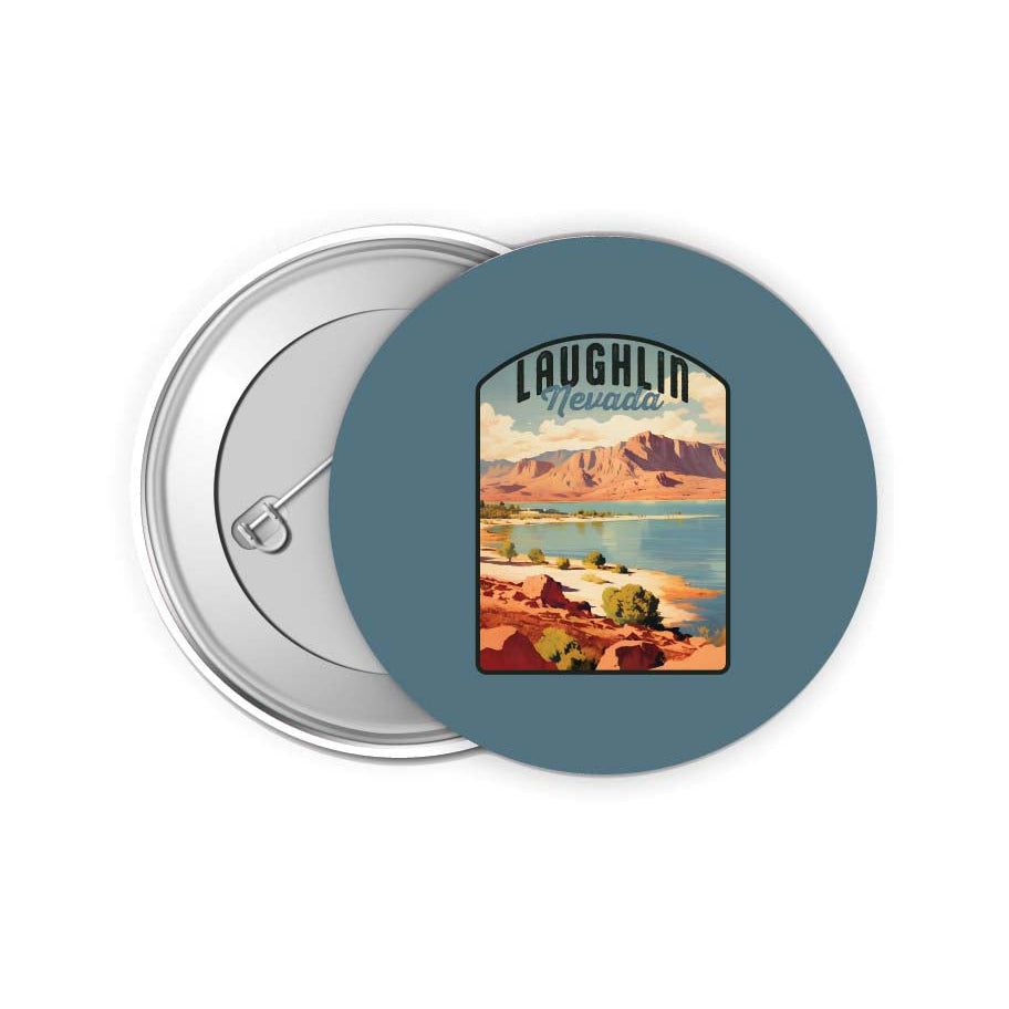 Laughlin Nevada Design B Souvenir Small 2-Inch Button Pin 4 Pack Image 1