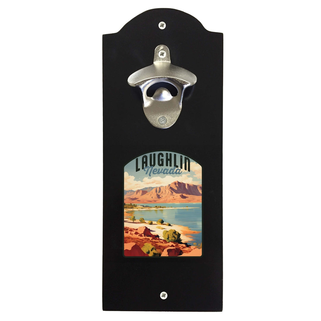 Laughlin Nevada Design B Souvenir Wall mounted bottle opener Image 2