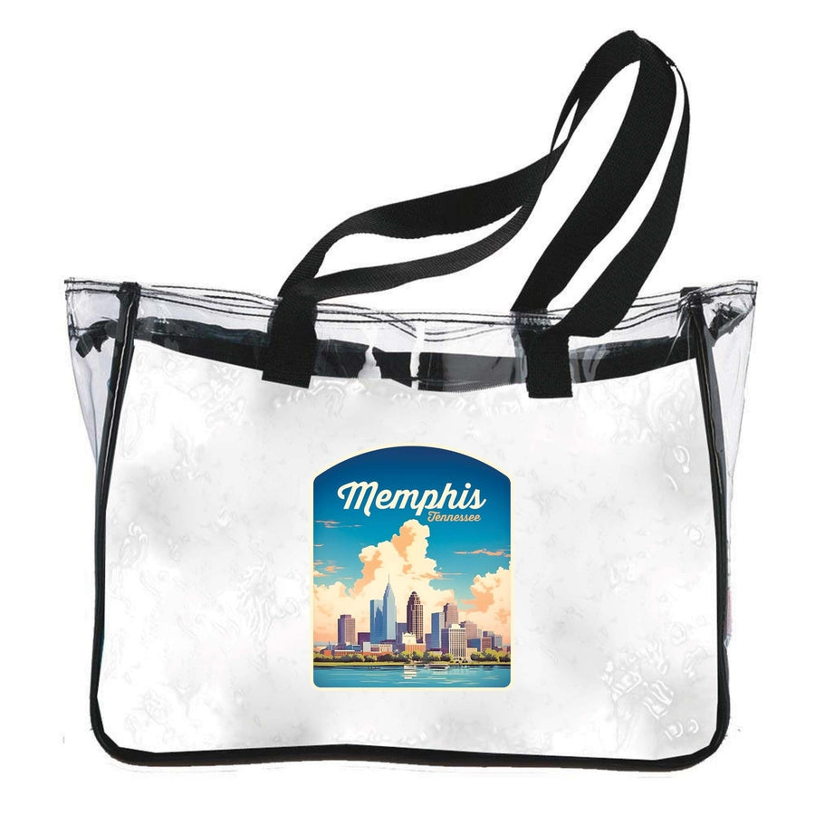 Memphis Tennessee Design A Souvenir Clear Tote Bag Image 1