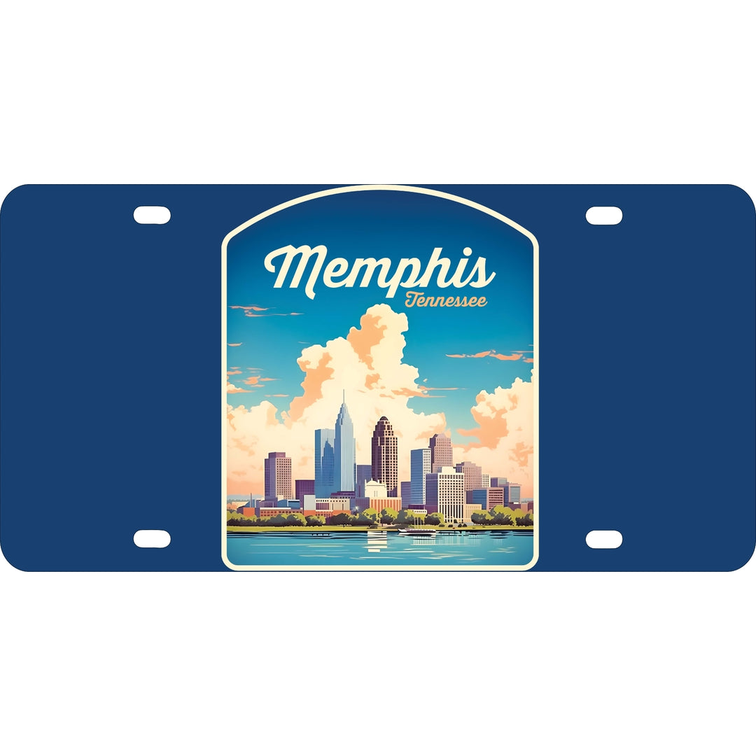 Memphis Tennessee Design A Souvenir Metal License Plate Image 1