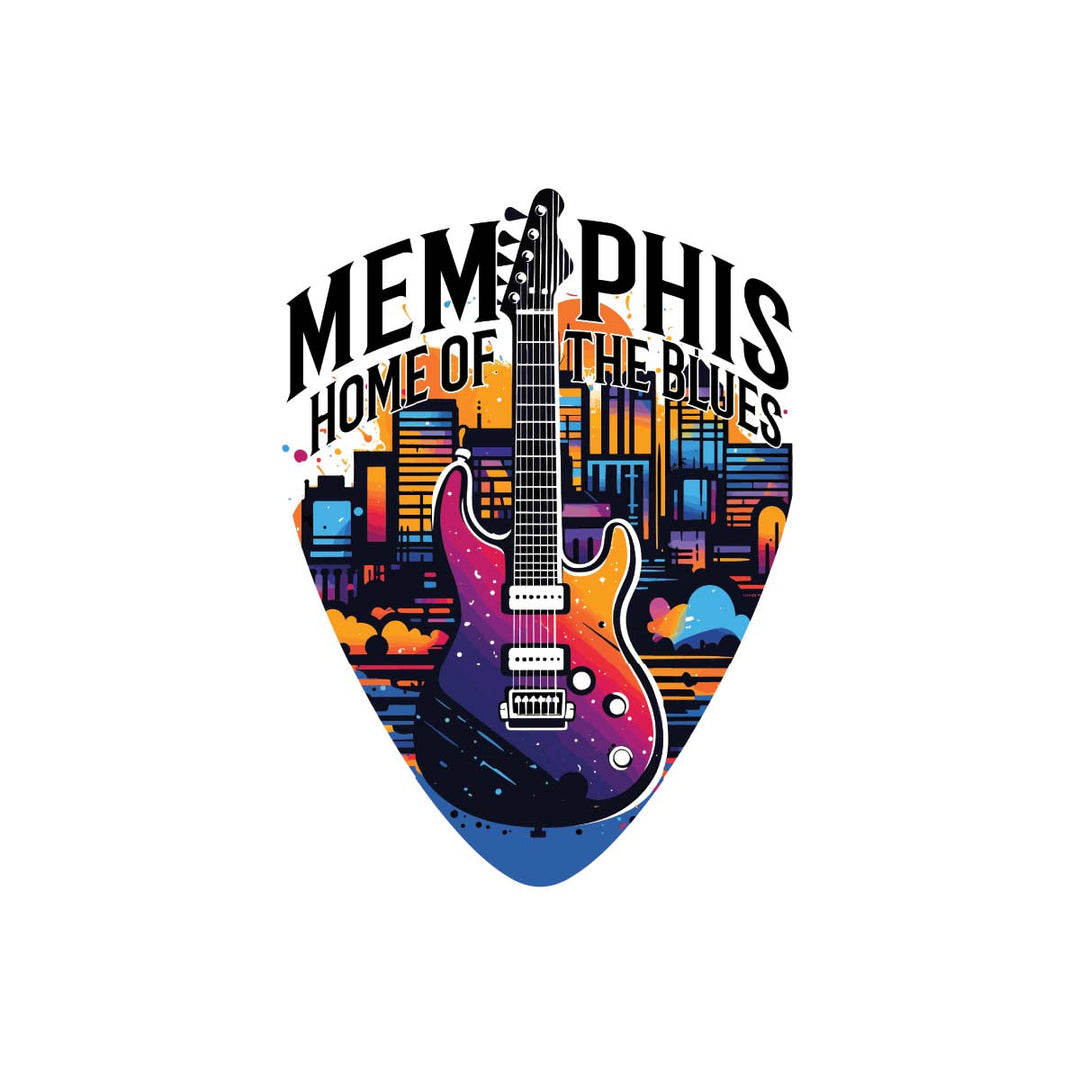 Memphis Tennessee Design B Souvenir Coaster Paper 4 Pack Image 1